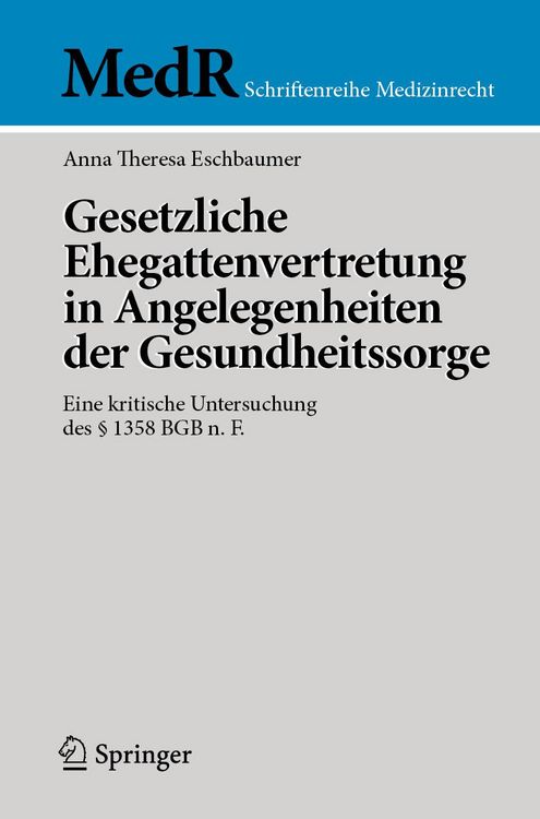 Produktbild: Gesetzliche Ehegattenvertretung in Angelegenheiten der Gesundheitssorge