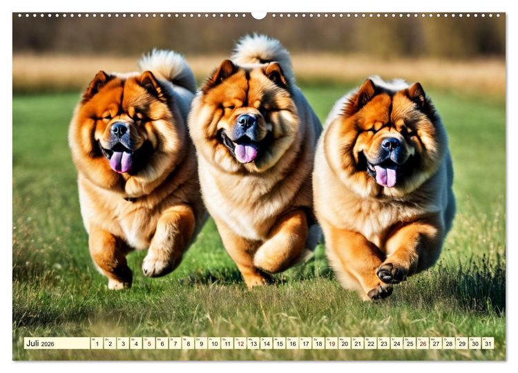 Produktbild: Chow Chow - der L&ouml;wenkopfhund (Wandkalender 2026 DIN A2 quer), CALVENDO Monatskalender