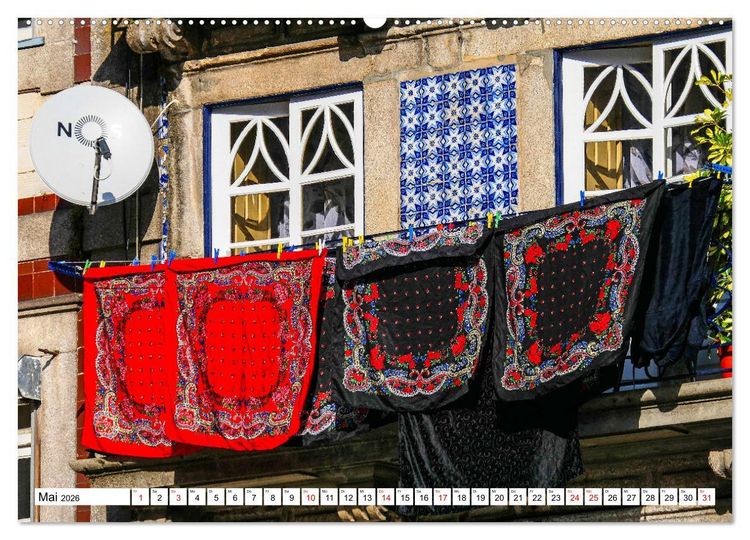 Produktbild: Porto - Charme am Douro (Wandkalender 2026 DIN A2 quer), CALVENDO Monatskalender