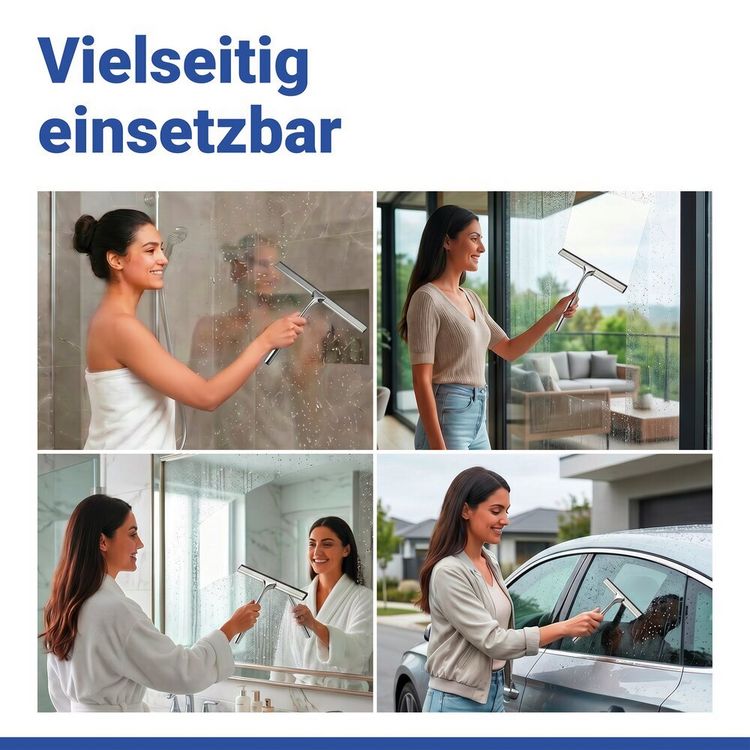 Produktbild: Turbo-Loc&reg; Duschabzieher Mod. Terni Jumbo, mit Haken, Befestigen ohne Bohren