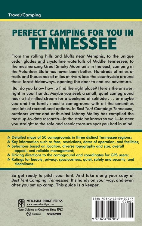 Produktbild: Best Tent Camping: Tennessee