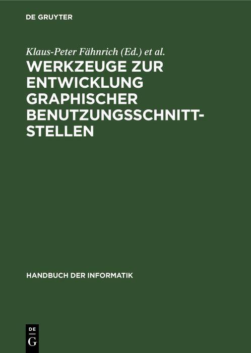 Produktbild: Werkzeuge zur Entwicklung graphischer Benutzungsschnittstellen