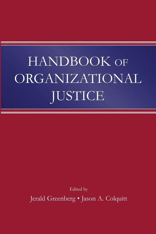 Produktbild: Handbook of Organizational Justice