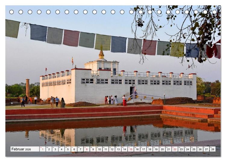 Produktbild: BUDDHISMUS in NEPAL (Tischkalender 2026 DIN A5 quer), CALVENDO Monatskalender