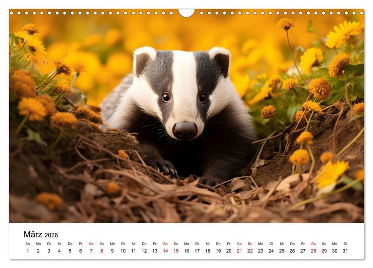 Produktbild: Magic Animals (Wandkalender 2026 DIN A3 quer), CALVENDO Monatskalender