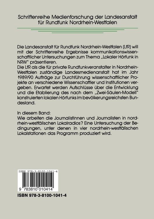 Produktbild: Arbeitsplatz Lokalradio