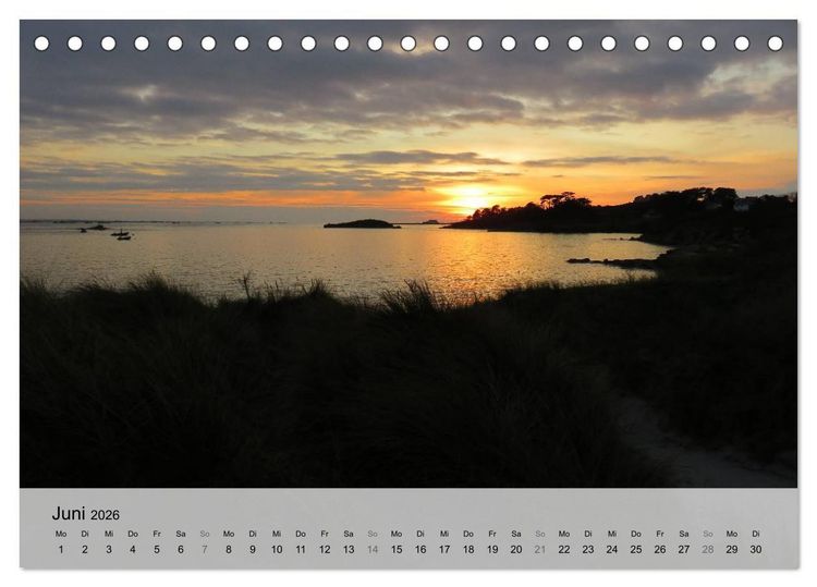 Produktbild: Bretagne - Wildnis Finist&egrave;re (Tischkalender 2026 DIN A5 quer), CALVENDO Monatskalender