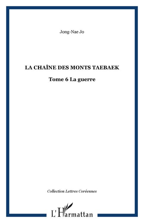 Produktbild: La cha&icirc;ne des monts Taebaek