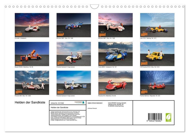 Produktbild: Helden der Sandkiste (Wandkalender 2026 DIN A3 quer), CALVENDO Monatskalender