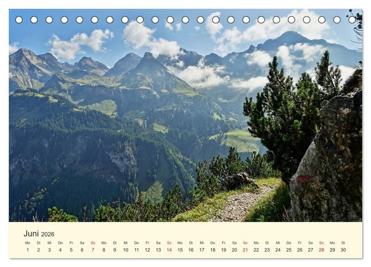 Produktbild: Wandergl&uuml;ck im Allg&auml;u (Tischkalender 2026 DIN A5 quer), CALVENDO Monatskalender