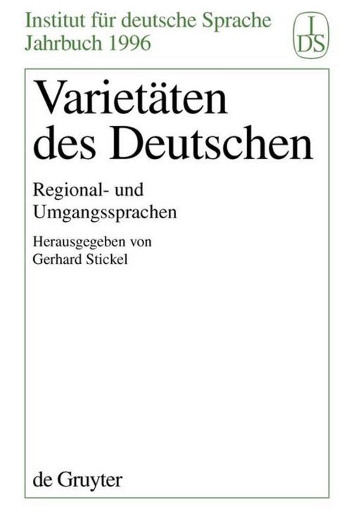 Produktbild: Variet&auml;ten des Deutschen
