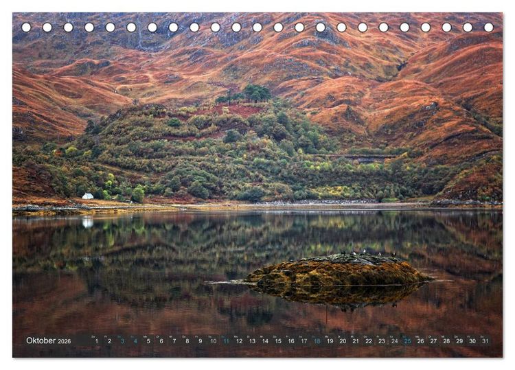 Produktbild: Abenteuer Schottland (Tischkalender 2026 DIN A5 quer), CALVENDO Monatskalender