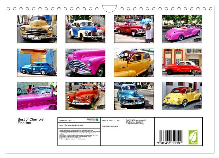 Produktbild: Best of Chevrolet Fleetline (Wandkalender 2026 DIN A4 quer), CALVENDO Monatskalender