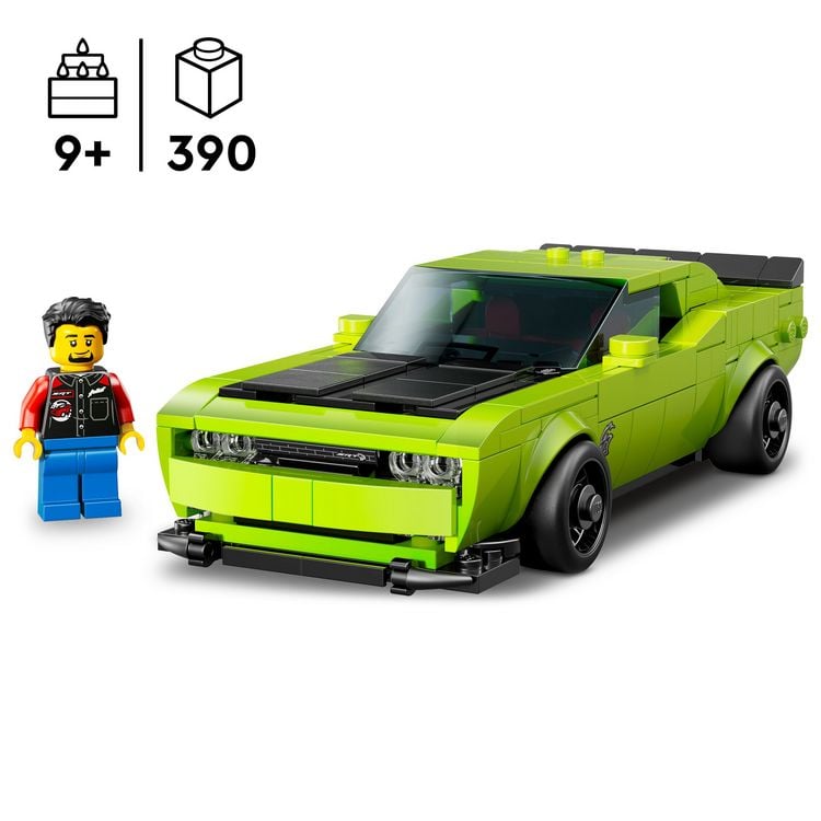 Produktbild: LEGO Speed Champions Dodge Challenger SRT Hellcat Sportwagen 77237