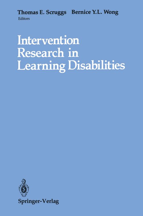 Produktbild: Intervention Research in Learning Disabilities