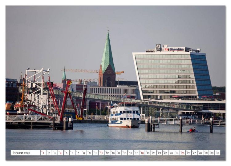 Produktbild: Schleswig Holstein - Landeshauptstadt Kiel (hochwertiger Premium Wandkalender 2026 DIN A2 quer), Kunstdruck in Hochglanz