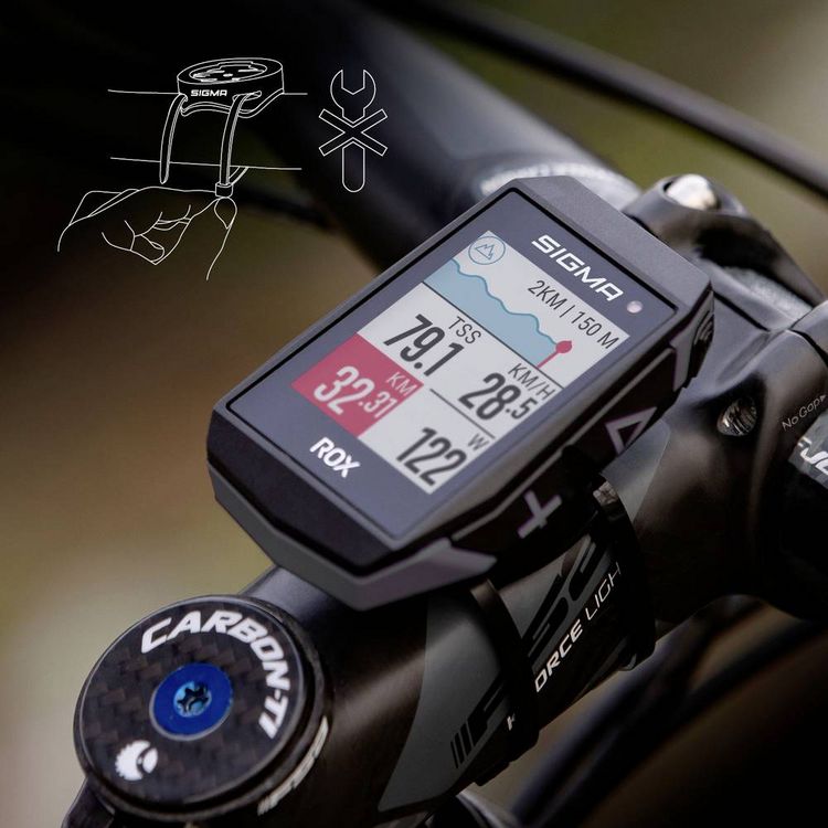 Produktbild: Sigma ROX 11.1 EVO Basic Fahrrad-Navi Fahrrad GPS, GLONASS, spritzwassergesch&uuml;tzt
