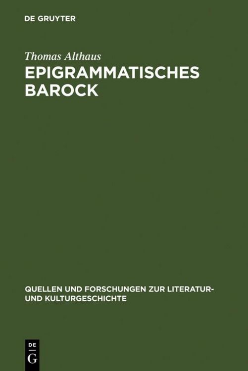 Produktbild: Epigrammatisches Barock