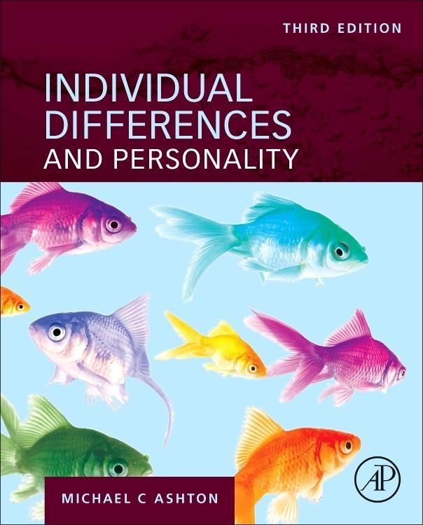 Produktbild: Ashton, M: Individual Differences and Personality