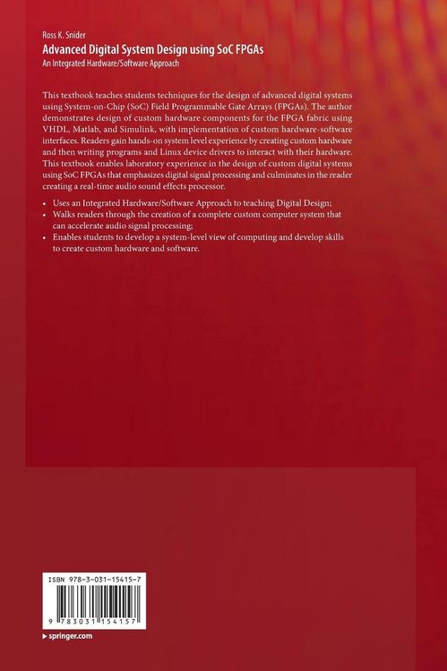 Produktbild: Advanced Digital System Design using SoC FPGAs