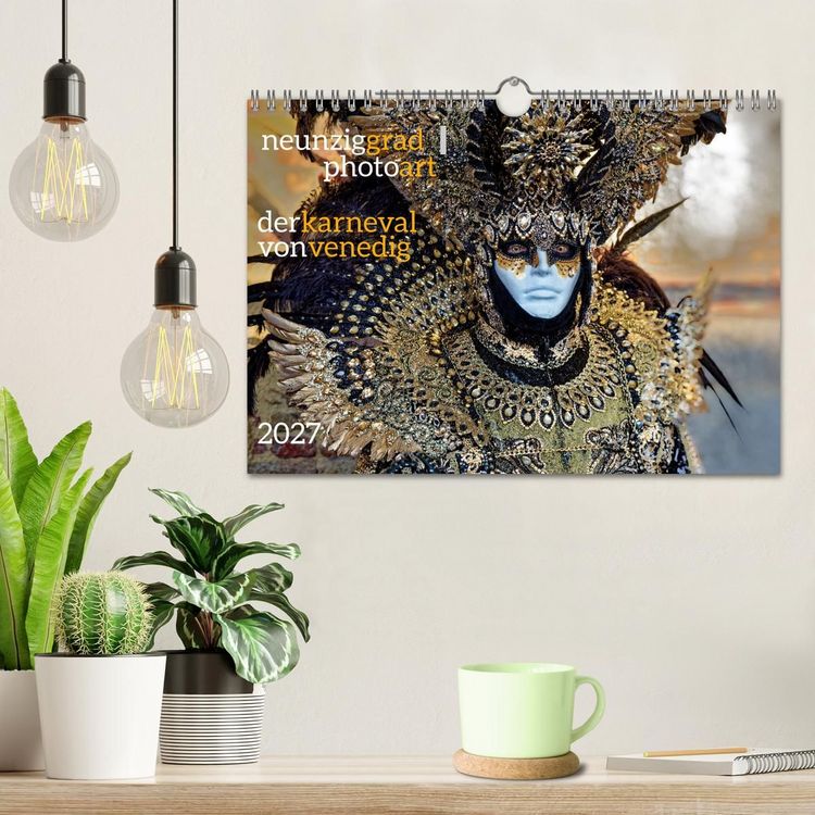 Produktbild: neunziggrad I photoart: der karneval von venedig (Wandkalender 2027 DIN A4 quer), CALVENDO Monatskalender
