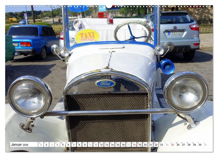 Produktbild: Ford Modell A - Ein r&uuml;stiger Neunzigj&auml;hriger in Havanna (hochwertiger Premium Wandkalender 2026 DIN A2 quer), Kunstdruck in Hochglanz