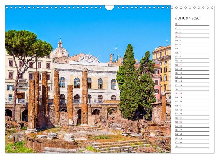 Produktbild: ROM - Ein Spaziergang durch die Geschichte (Wandkalender 2026 DIN A3 quer), CALVENDO Monatskalender