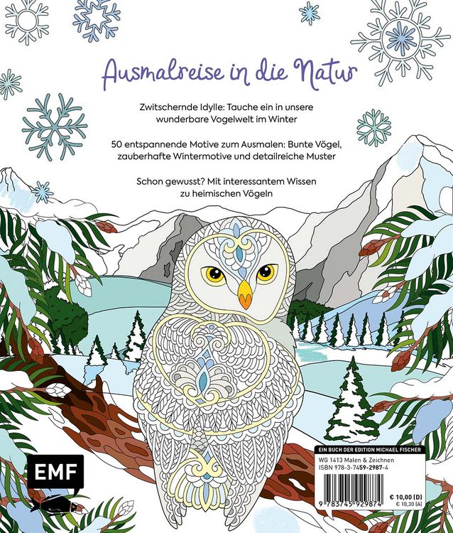 Produktbild: Ausmalreise Winterliche Vogelwelt