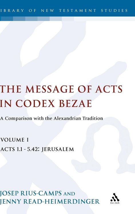 Produktbild: The Message of Acts in Codex Bezae