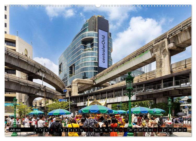 Produktbild: Bangkok - pulsierende Hauptstadt Thailands (Wandkalender 2026 DIN A2 quer), CALVENDO Monatskalender