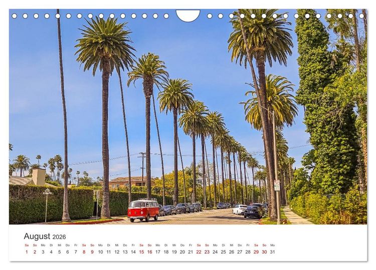 Produktbild: Kalifornien Bilder aus Los Angeles (Wandkalender 2026 DIN A4 quer), CALVENDO Monatskalender
