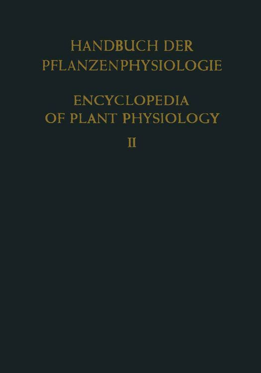 Produktbild: Allgemeine Physiologie der Pflanzenzelle / General Physiology of the Plant Cell