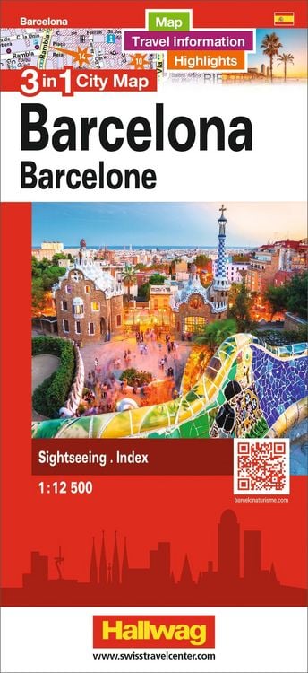 Produktbild: Hallwag Stadtplan Barcelona