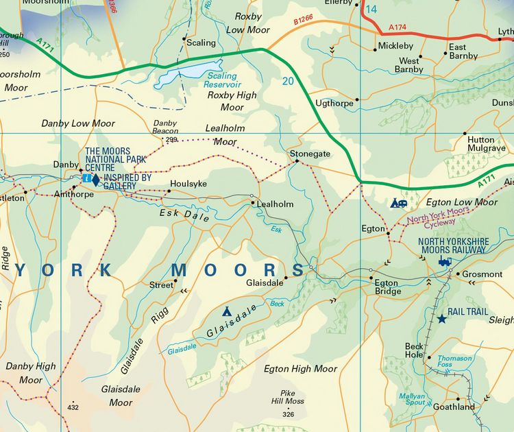 Produktbild: North York Moors National Park Pocket Map