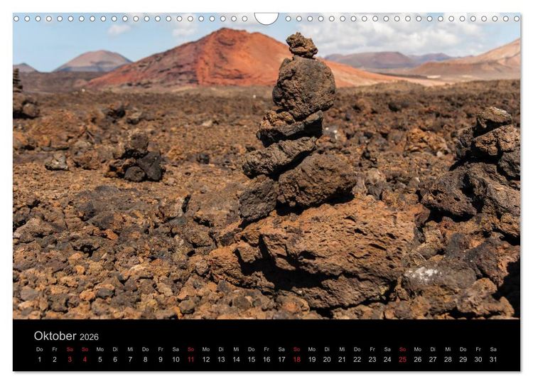 Produktbild: Unterwegs auf Lanzarote (Wandkalender 2026 DIN A3 quer), CALVENDO Monatskalender