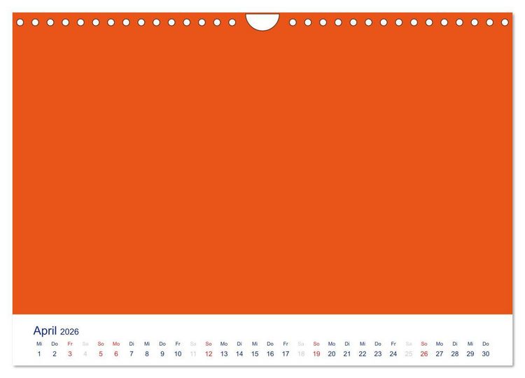 Produktbild: Farbiger Bastelkalender (Wandkalender 2026 DIN A4 quer), CALVENDO Monatskalender