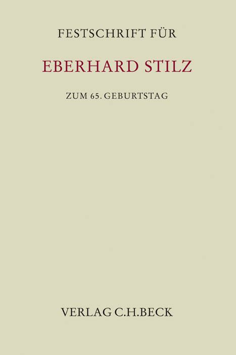 Produktbild: Festschrift f&uuml;r Eberhard Stilz zum 65. Geburtstag