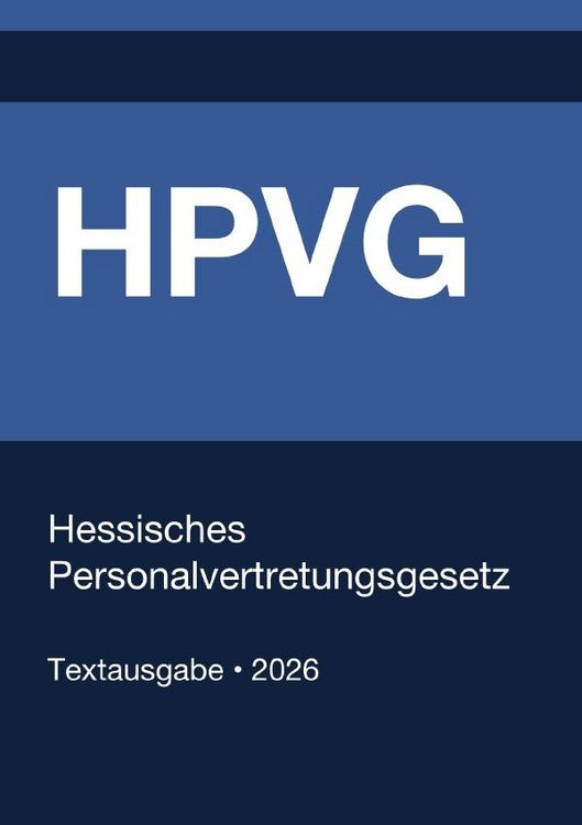 Produktbild: HPVG - Hessisches Personalvertretungsgesetz 2026