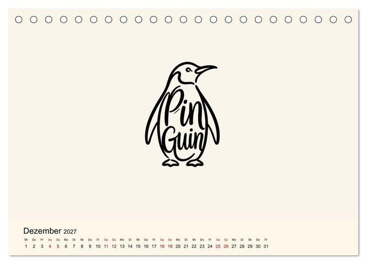Produktbild: Buchstabentiere (Tischkalender 2027 DIN A5 quer), CALVENDO Monatskalender