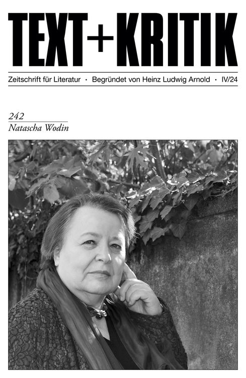 Produktbild: TEXT + KRITIK 242 - Natascha Wodin