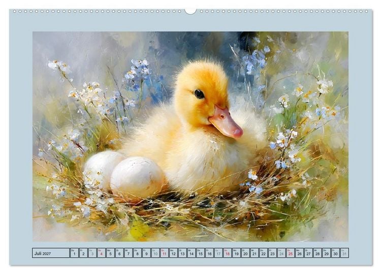 Produktbild: Zwergenten. Bezaubernde Schreih&auml;lse in der Natur (Wandkalender 2027 DIN A2 quer), CALVENDO Monatskalender