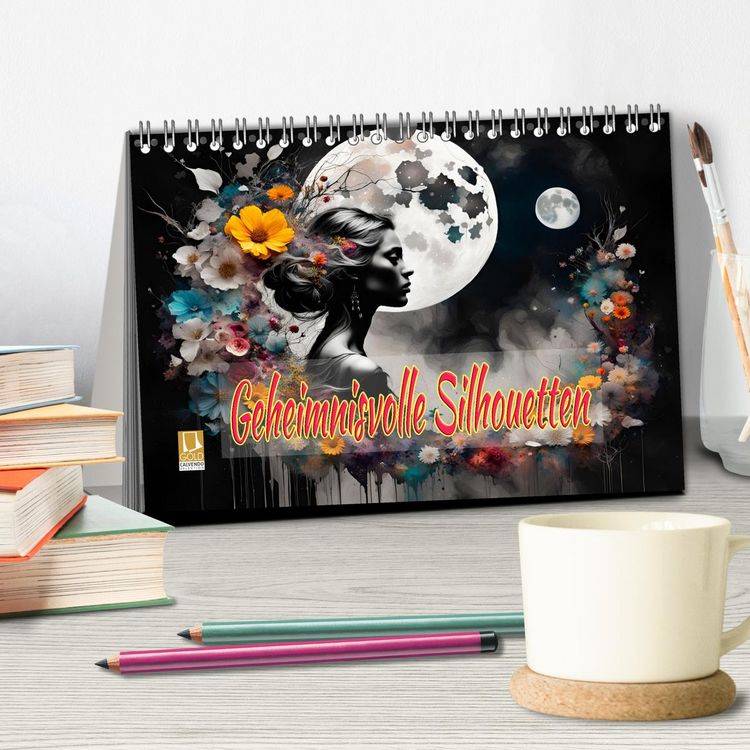Produktbild: Geheimnisvolle Silhouetten (Tischkalender 2026 DIN A5 quer), CALVENDO Monatskalender