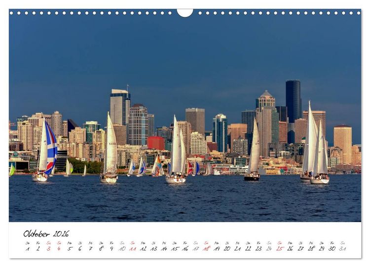 Produktbild: Eine Reise nach Seattle (Wandkalender 2026 DIN A3 quer), CALVENDO Monatskalender