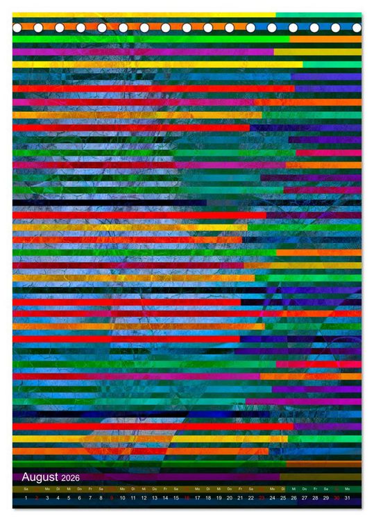 Produktbild: Das Abstrakte Jahr (Tischkalender 2026 DIN A5 hoch), CALVENDO Monatskalender