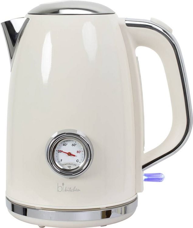 Produktbild: BiKitchen nostalgia 170 Wasserkocher Cremewei&szlig; (gl&auml;nzend) Fassungsverm&ouml;gen: 1.7l