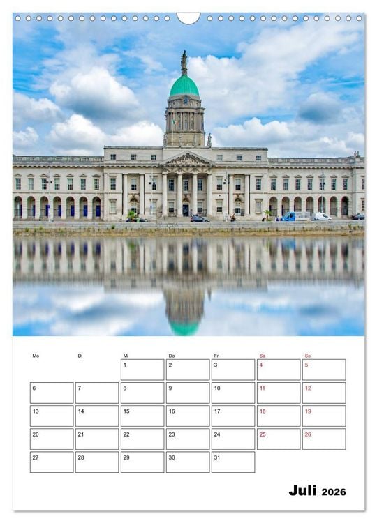 Produktbild: Dublin - faszinierende irische Hauptstadt (Wandkalender 2026 DIN A3 hoch), CALVENDO Monatskalender