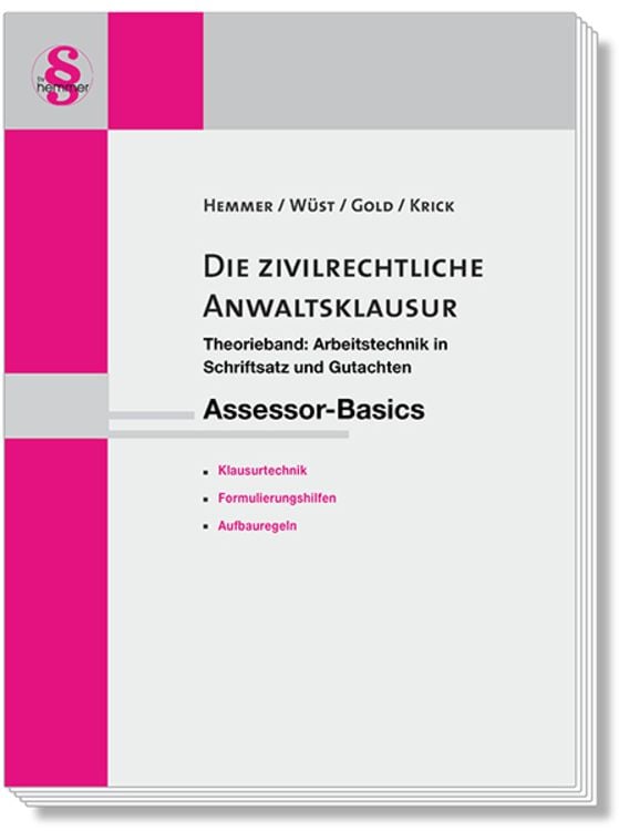 Produktbild: Assessor-Basics Die zivilrechtliche Anwaltsklausur