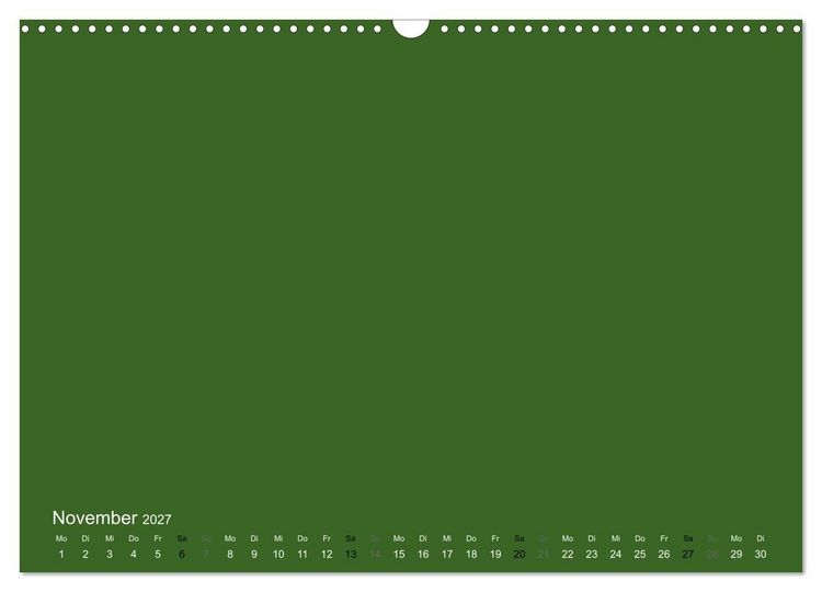 Produktbild: Bastelkalender - dunkel Gr&uuml;n (Wandkalender 2027 DIN A3 quer), CALVENDO Monatskalender