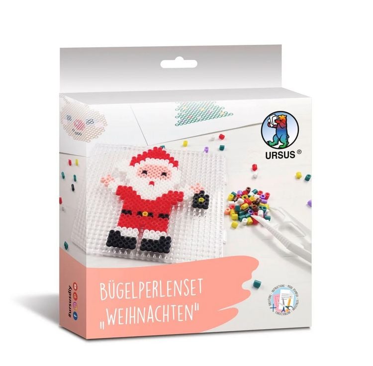 Produktbild: URSUS Kinder-Bastelsets B&uuml;gelperlenset Weihnachten
