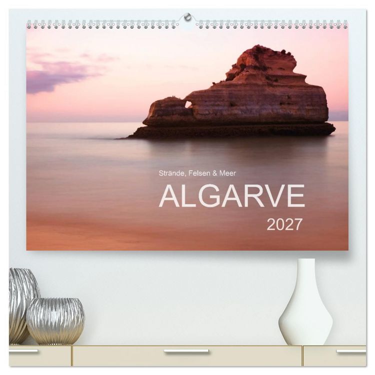 Produktbild: Str&auml;nde, Felsen und Meer - ALGARVE 2027 (hochwertiger Premium Wandkalender 2027 DIN A2 quer), Kunstdruck in Hochglanz
